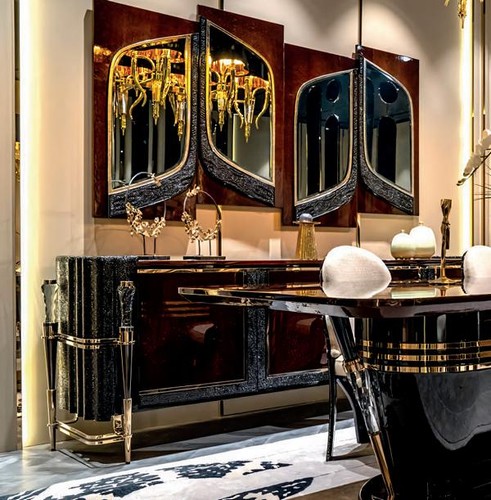 Credenza con specchio mobile - con,